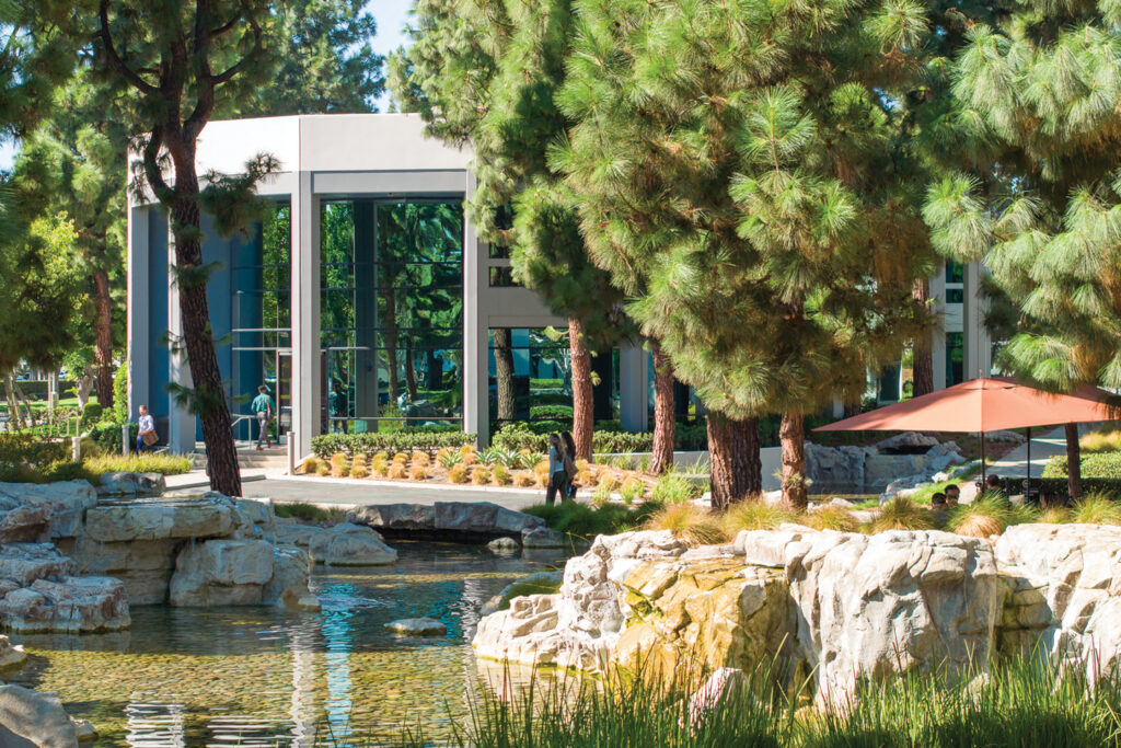 A unique setting that inspires connection and possibility with lakes, streams and vibrant landscaping.