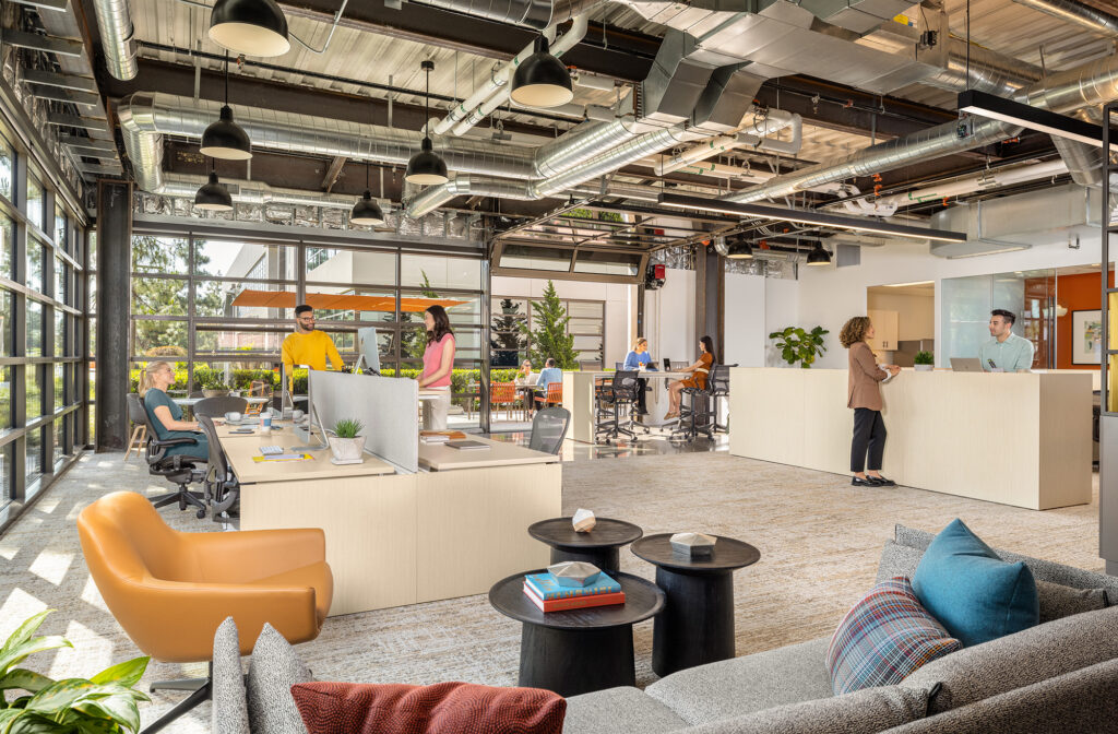 Interior workspace at Innovation Office Park in Irvine, Ca.