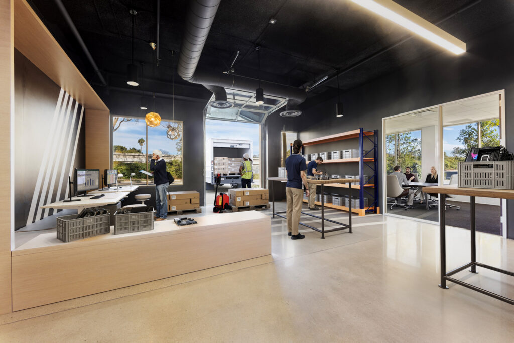 Flexible mix of office and R&D space